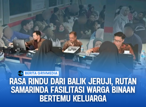 Petugas Rutan Samarinda memfasilitasi kunjungan warga binaan dan keluarga di ruang layanan