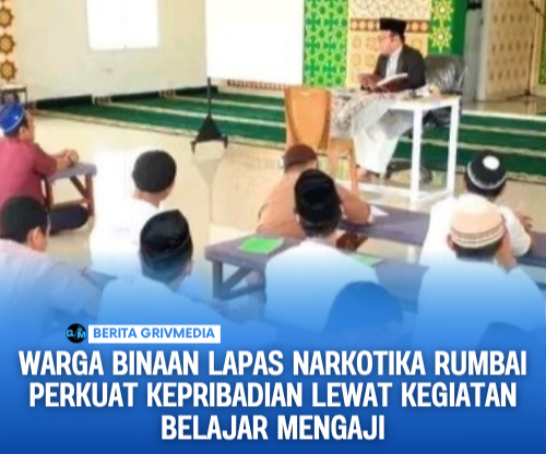 Warga binaan lapas Narkotika Rumbai belajar mengaji