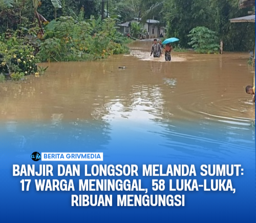 Banjir dan longsor melanda Sumut