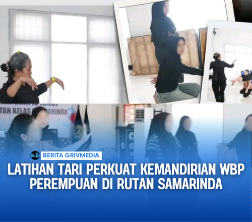 Latihan tari Perkuat kemandirian WBP perempuan Rutan Samarinda