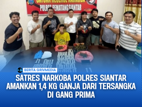 Satres Narkoba Polres Siantar amankan ganja