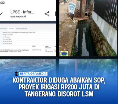 Kontraktor diduga abaikan SOP di Tangerang Disorot LSM