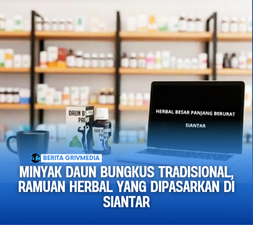 Minyak daun bungkus tradisional ramuan herbal yang dipasarkan di Siantar