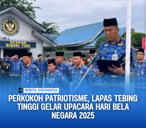 Perkokoh Patriotisme, Lapas Tebing Tinggi Gelar Upacara Hari Bela Negara 2025