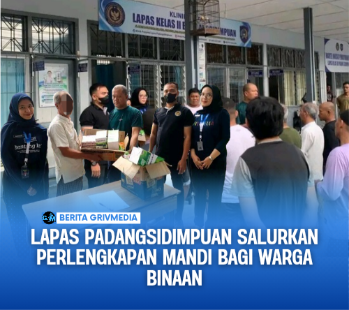 Lapas Padangsidimpuan Salurkan Perlengkapan Mandi bagi Warga Binaan
