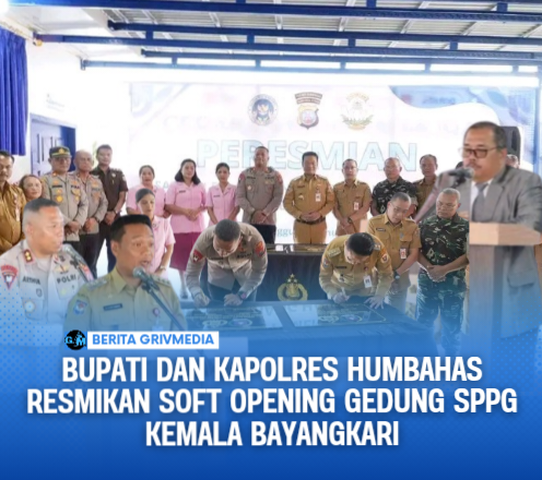 Bupati dan Kapolres Humbahas Resmikan Soft Opening Gedung SPPG Kemala Bayangkari