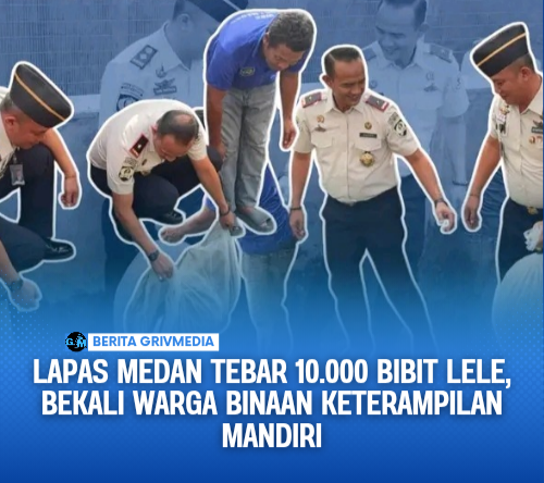 Lapas Medan Tebar 10.000 Bibit Lele, Bekali Warga Binaan Keterampilan Mandiri