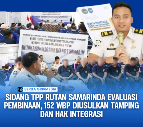 Sidang TPP Rutan Samarinda Evaluasi Pembinaan, 152 WBP Diusulkan Tamping dan Hak Integrasi