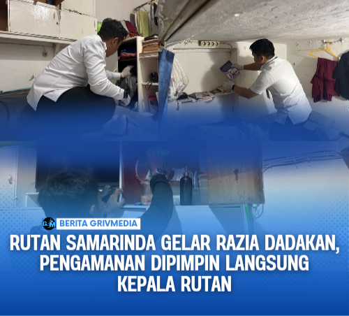 Rutan Samarinda Gelar Razia Dadakan, Pengamanan Dipimpin Langsung Kepala Rutan