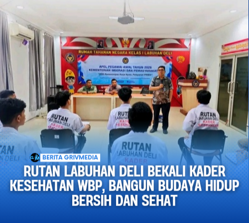 Rutan Labuhan Deli Bekali Kader Kesehatan WBP, Bangun Budaya Hidup Bersih dan Sehat