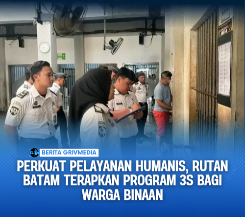 Perkuat Pelayanan Humanis, Rutan Batam Terapkan Program 3S bagi Warga Binaan