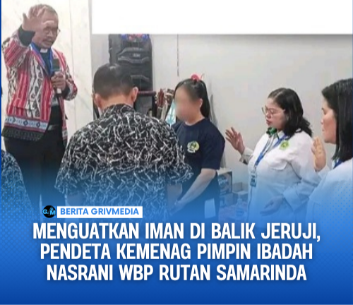 Menguatkan Iman di Balik Jeruji, Pendeta Kemenag Pimpin Ibadah Nasrani WBP Rutan Samarinda