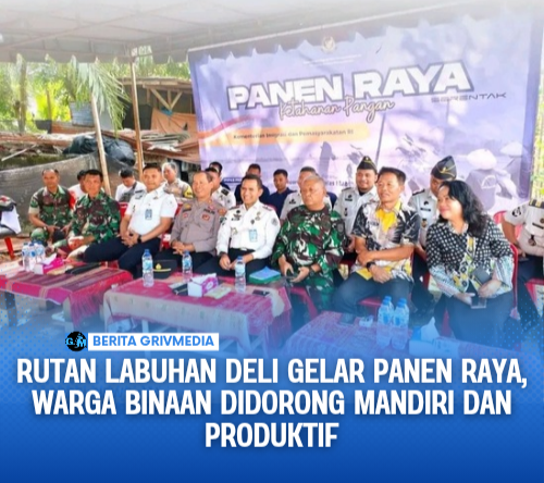 Rutan Labuhan Deli Gelar Panen Raya, Warga Binaan Didorong Mandiri dan Produktif