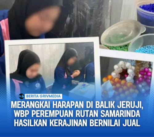 Merangkai Harapan di Balik Jeruji, WBP Perempuan Rutan Samarinda Hasilkan Kerajinan Bernilai Jual