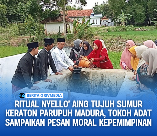 Ritual Nyello’ Aing Tujuh Sumur Keraton Parupuh Madura, Tokoh Adat Sampaikan Pesan Moral Kepemimpinan