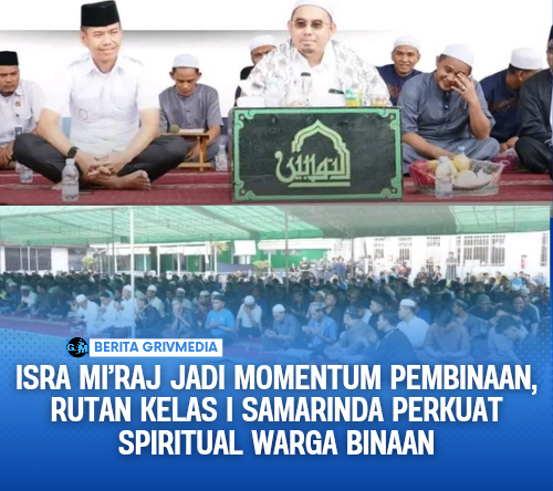 Isra Mi’raj Jadi Momentum Pembinaan, Rutan Kelas I Samarinda Perkuat Spiritual Warga Binaan