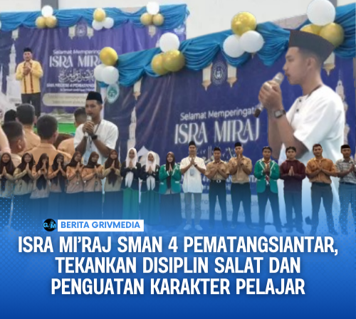 Isra Mi’raj SMAN 4 Pematangsiantar, Tekankan Disiplin Salat dan Penguatan Karakter Pelajar