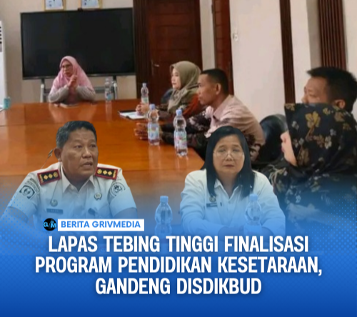 Lapas Tebing Tinggi Finalisasi Program Pendidikan Kesetaraan, Gandeng Disdikbud