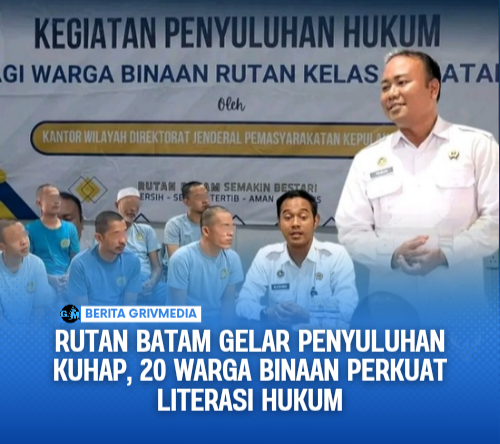 Rutan Batam Gelar Penyuluhan KUHAP, 20 Warga Binaan Perkuat Literasi Hukum