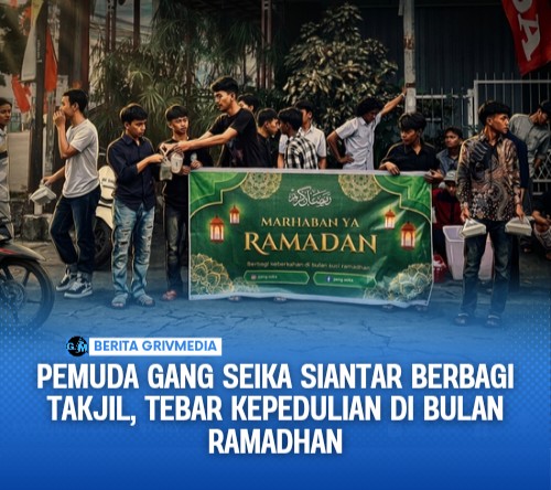 Pemuda Gang Seika Siantar Berbagi Takjil, Tebar Kepedulian di Bulan Ramadhan