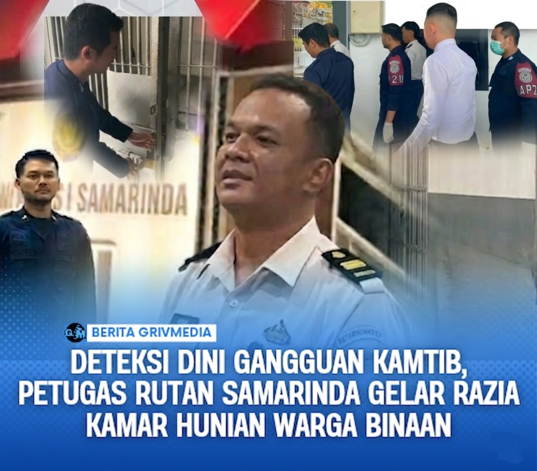 Deteksi Dini Gangguan Kamtib, Petugas Rutan Samarinda Gelar Razia Kamar Hunian Warga Binaan