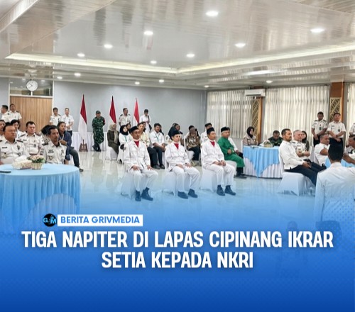 Tiga Napiter di Lapas Cipinang Ikrar Setia kepada NKRI