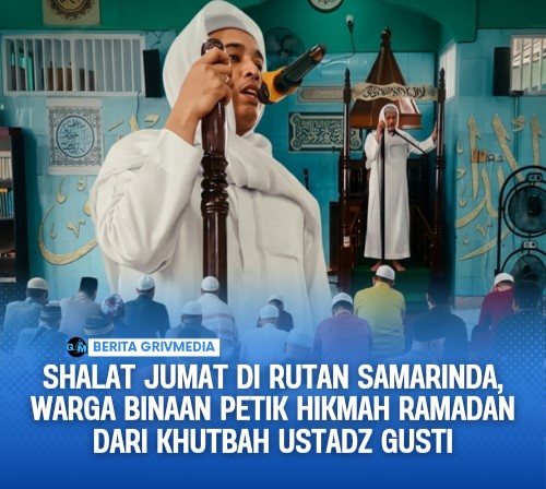 Shalat Jumat di Rutan Samarinda, Warga Binaan Petik Hikmah Ramadan dari Khutbah Ustadz Gusti
