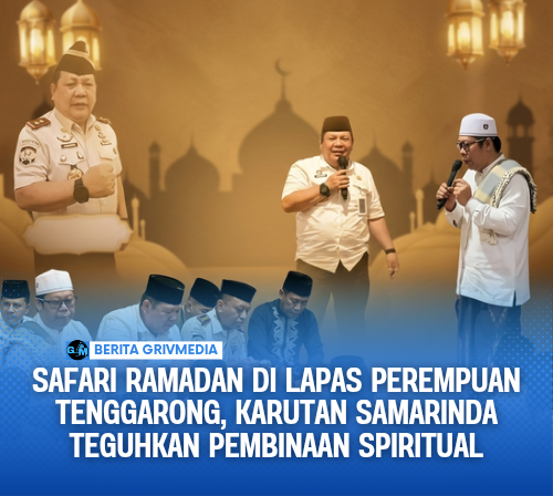 Acara Safari Ramadan di Lapas Perempuan Tenggarong, Karutan Samarinda menyampaikan pesan spiritual.