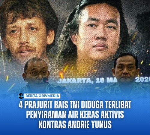 4 Prajurit Bais TNI Diduga Terlibat Penyiraman Air Keras Aktivis KontraS Andrie Yunus