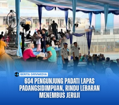 604 Pengunjung Padati Lapas Padangsidimpuan, Rindu Lebaran Menembus Jeruji