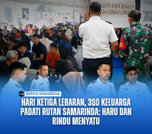 Hari Ketiga Lebaran, 380 Keluarga Padati Rutan Samarinda: Haru dan Rindu Menyatu