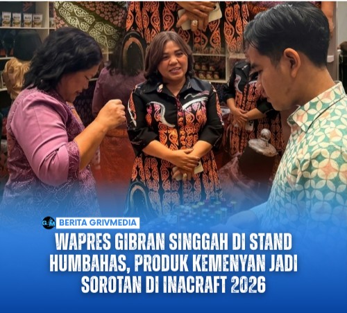 Wapres Gibran Singgah di Stand Humbahas, Produk Kemenyan Jadi Sorotan di INACRAFT 2026