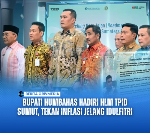 Bupati Humbahas Hadiri HLM TPID Sumut, Tekan Inflasi Jelang Idulfitri