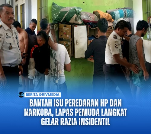 Bantah Isu Peredaran HP dan Narkoba, Lapas Pemuda Langkat Gelar Razia Insidentil