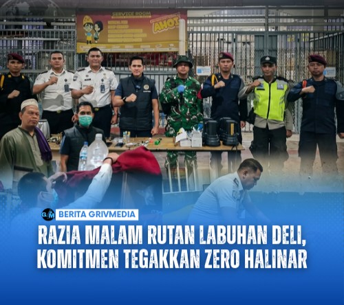 Razia Malam Rutan Labuhan Deli, Komitmen Tegakkan Zero Halinar