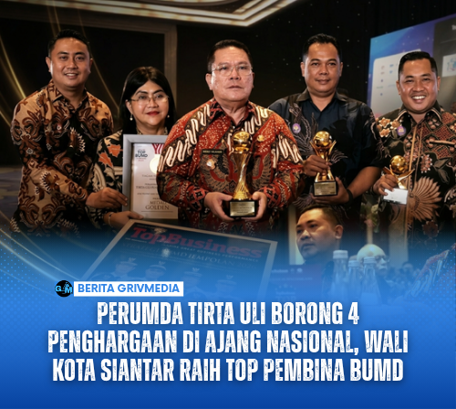 Perumda Tirta Uli Borong 4 Penghargaan di Ajang Nasional, Wali Kota Siantar Raih TOP Pembina BUMD