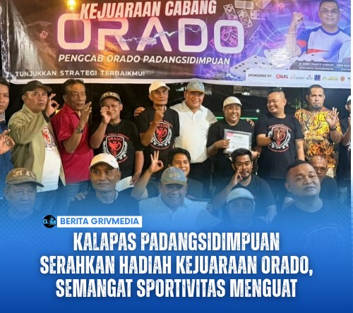 Kalapas Padangsidimpuan Serahkan Hadiah Kejuaraan Orado, Semangat Sportivitas Menguat