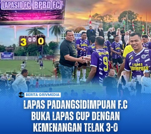 Lapas Padangsidimpuan F.C Buka Lapas Cup dengan Kemenangan Telak 3-0