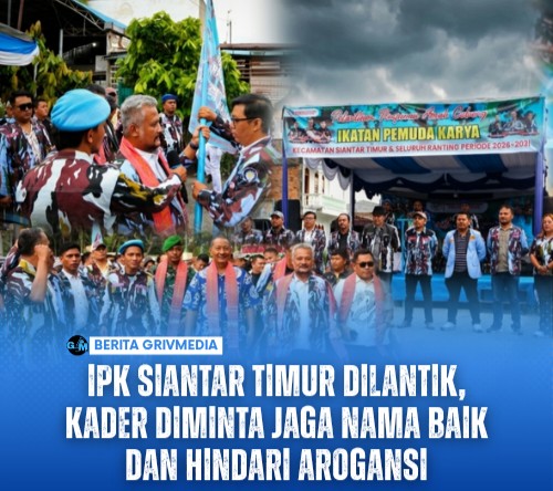 IPK Siantar Timur Dilantik, Kader Diminta Jaga Nama Baik dan Hindari Arogansi