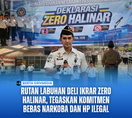 Rutan Labuhan Deli Ikrar Zero HALINAR, Tegaskan Komitmen Bebas Narkoba dan HP Ilegal