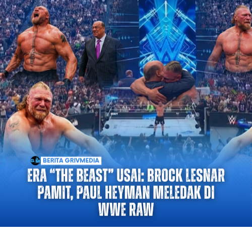 Era “The Beast” Usai: Brock Lesnar Pamit, Paul Heyman Meledak di WWE RAW