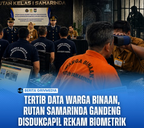 Tertib Data Warga Binaan, Rutan Samarinda Gandeng Disdukcapil Rekam Biometrik