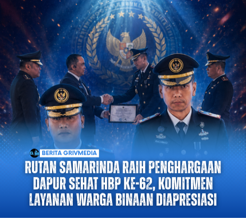 Rutan Samarinda Raih Penghargaan Dapur Sehat HBP ke-62, Komitmen Layanan Warga Binaan Diapresiasi