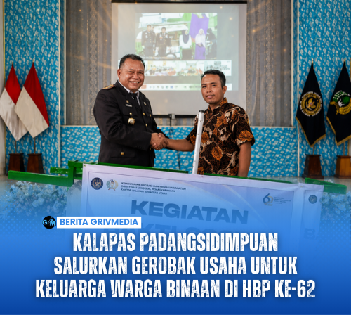 Kalapas Padangsidimpuan Salurkan Gerobak Usaha untuk Keluarga Warga Binaan di HBP ke-62