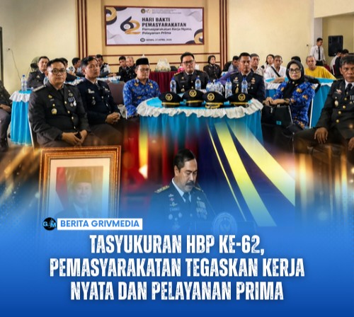 Tasyukuran HBP ke-62, Pemasyarakatan Tegaskan Kerja Nyata dan Pelayanan Prima