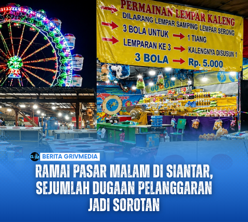 Ramai Pasar Malam di Siantar, Sejumlah Dugaan Pelanggaran Jadi Sorotan