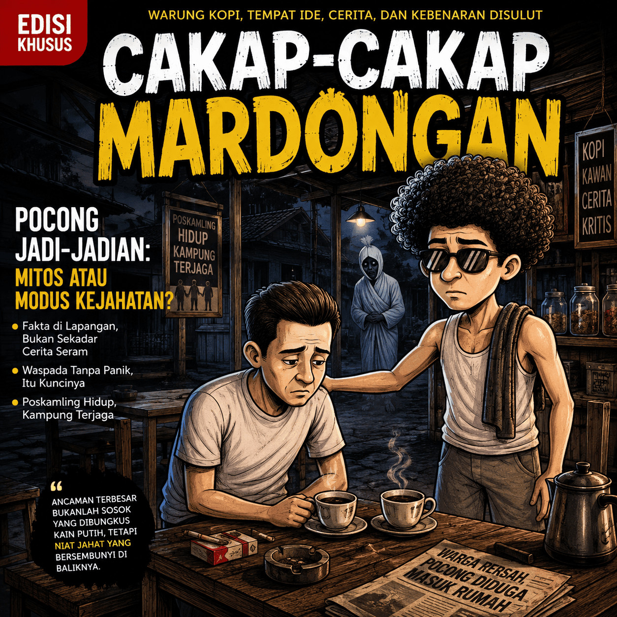 Cakap-Cakap Mardongan: Pocong Bawa Sajam?