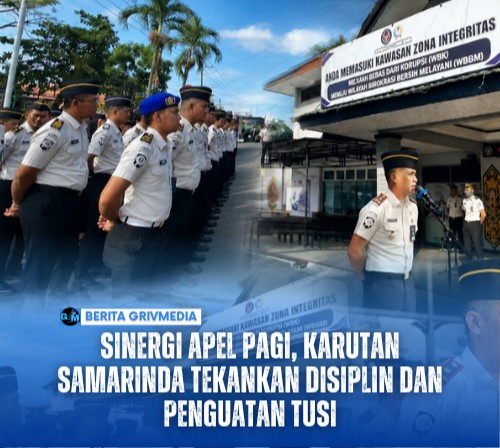 Sinergi Apel Pagi, Karutan Samarinda Tekankan Disiplin dan Penguatan Tusi