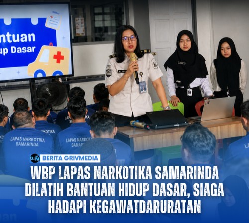 WBP Lapas Narkotika Samarinda Dilatih Bantuan Hidup Dasar, Siaga Hadapi Kegawatdaruratan