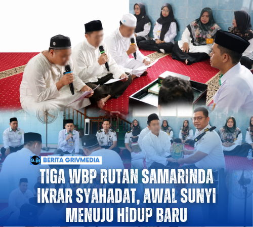 Tiga WBP Rutan Samarinda Ikrar Syahadat, Awal Sunyi Menuju Hidup Baru